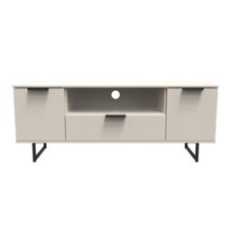 Beijing 2 Door 1 Drawer Wide Tv Unit In Kashmir Ash (Ready Assembled) - thumbnail 2