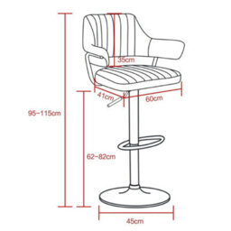 1001 2 X Plush White Bar Stools, Gas Lift, Breakfast Kitchen Bar - thumbnail 2