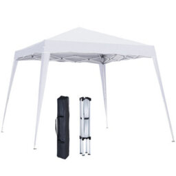 Outsunny Garden Pop Up Gazebo Tent Party Water-Resistant 2.5 X 2.5M White - thumbnail 2