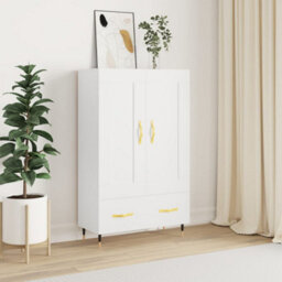 Berkfield Highboard White 69.5X31X115 Cm Engineered Wood - thumbnail 1