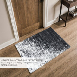 Homeart Eton Abstract Area Rug Super Soft & Durable Woven Carpet With Modern Artistic Design Grey 60X110 - thumbnail 3