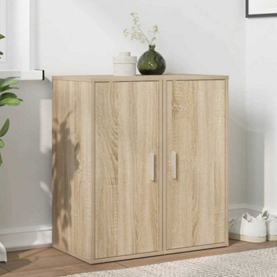 Walplus Shoe Cabinets 2 Pcs Sonoma Oak 32X35X70 Cm Engineered Wood - image 1