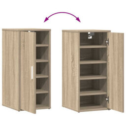 Walplus Shoe Cabinets 2 Pcs Sonoma Oak 32X35X70 Cm Engineered Wood - thumbnail 8