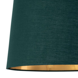 First Choice Lighting Voyage - Light Oak Table Lamp Or Bedside Light With Green & Gold Shade - thumbnail 2