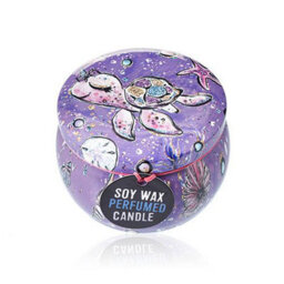 Art Tin Candle Assorted Design Sea Life Rasberry - thumbnail 5