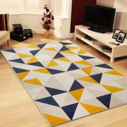 Ameha Brio Printed Carpet Modern Living Room Bedroom Geometric Indoor/outdoor Soft Rug 120X170 Rugs - thumbnail 3