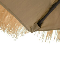 Walplus Garden Parasol With Steel Pole Brown 269X269X235 Cm - thumbnail 8