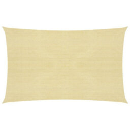 Berkfield Sunshade Sail 160 G/m2 Beige 2X4.5 M Hdpe - thumbnail 1