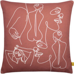 Furn. Body Art Abstract 100% Recycled Feather Filled Cushion - thumbnail 1