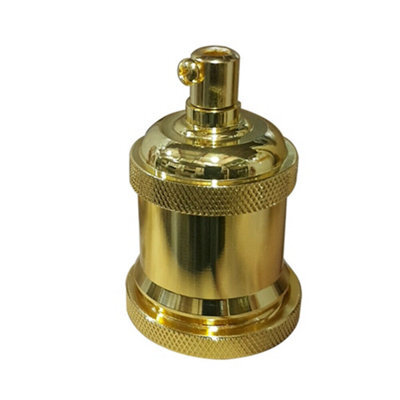 Vintage Industrial E27 Lamp Holder Retro Metal Edison Bulb Socket Ip20, Hard Wired For Diy Pendant Wall Lights - image 1