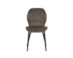 Outdoor Living (NW) Ltd Jaydn Distressed Leather Comfort Dining Chairs - Grey - Set Of 4 - thumbnail 2