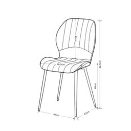 Outdoor Living (NW) Ltd Jaydn Distressed Leather Comfort Dining Chairs - Grey - Set Of 4 - thumbnail 6