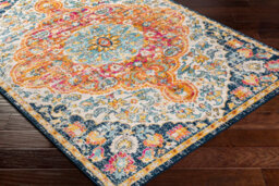 Livabliss Floransa-Vintage Orange Blue Pink Cream Traditional Boho Living Dining Bedroom Rug 80 X 220 Cm Easy Care, Non Shedding - thumbnail 6