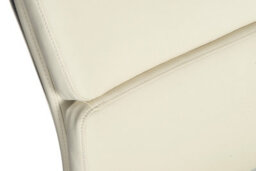 Teknik Vintage Executive Chair In Supple Faux White Leather With Brass Coloured Accents - thumbnail 6