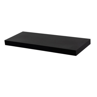 Harbour Housewares 60Cm Floating Wall Shelf - Black - Photo Gallery Bookshelf Wall Shelves For Storage & Display - image 1