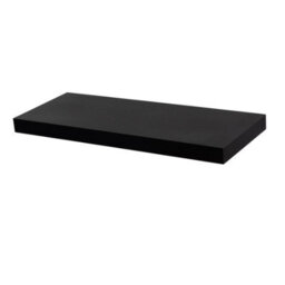 Harbour Housewares 60Cm Floating Wall Shelf - Black - Photo Gallery Bookshelf Wall Shelves For Storage & Display - thumbnail 1