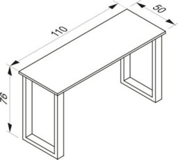 Vcm Desk Office Table 110X50 Lona X - thumbnail 2