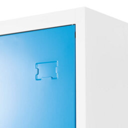 Wyld And Coco Novastor Two-Door Metal Locker White And Blue - 90 X 45 X 180 Cm For Gyms And Schools - thumbnail 7