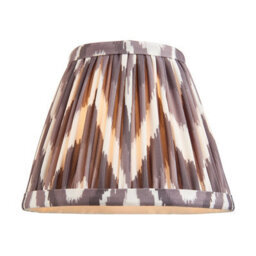 Loops Elegant 2 Pack Of Adjustable Hanging Pendant Lights In Aged Brass And Pearl Grey Fabric - thumbnail 8