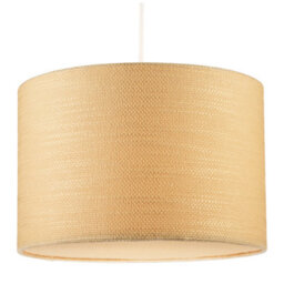 Happy Homewares Sunlight Yellow Textured Linen Pendant Lighting Shade With Diffuser - thumbnail 2
