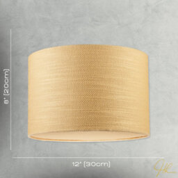Happy Homewares Sunlight Yellow Textured Linen Pendant Lighting Shade With Diffuser - thumbnail 7