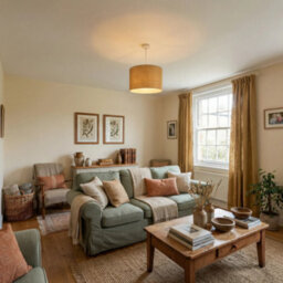 Happy Homewares Sunlight Yellow Textured Linen Pendant Lighting Shade With Diffuser - thumbnail 6
