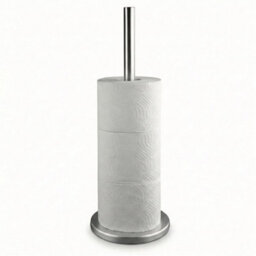 Stainless Steel Freestanding Toilet Roll Holder Storage Stand Bathroom Organiser