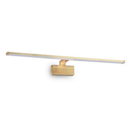Ideal Lux Luminosa Alma Integrated Led Picture Wall Lamp 1 Light Brass Satin 3000K