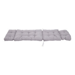 Living And Home Garden Bench Recliner Chair Swing Chair Seat Pad Cushion Lengthen Sunlounger Cushion For Indoor Outdoor,grey - thumbnail 2