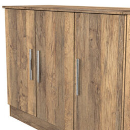 Trent 3 Door Sideboard In Vintage Oak (Ready Assembled) - thumbnail 4