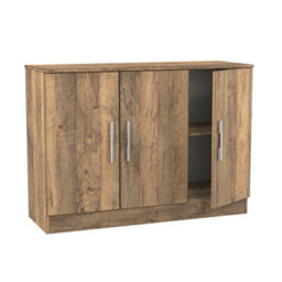 Trent 3 Door Sideboard In Vintage Oak (Ready Assembled) - thumbnail 6