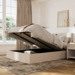 Valencia Stone King Size Ottoman Bed Frame - thumbnail 2