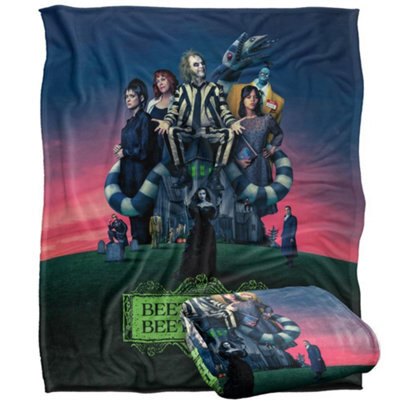 Beetlejuice Beetlejuice Movie Poster Blanket Multicoloured (One Size) - image 1