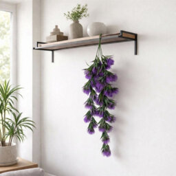 Leaf Pack Of 6 X 75Cm Artificial Purple Trailing Hanging Plant Faux Floral - thumbnail 4