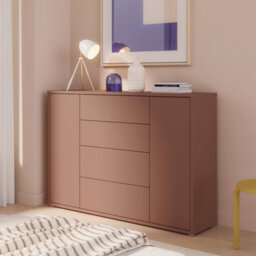 Furniture To Go Alice Springs Wide Sideboard With 4 Drawers And 2 Doors With Push-To-Open In Terracotta - thumbnail 8