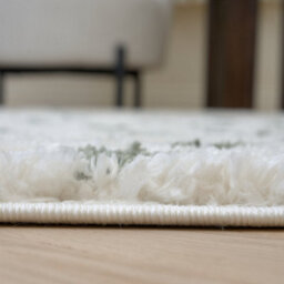 The Rugs Moodi Shaggy Green Drizzle Rug Runner Dots Thick High Pile For Living Rooms, Bedrooms, Hallways, Kitchens - thumbnail 5