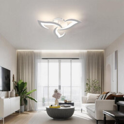 Pheashine Modern Acrylic Ceiling Lamp,3000K-6500K, Ceiling Lighting Fixture With Remote Control For Bedroom Livingroom - thumbnail 4