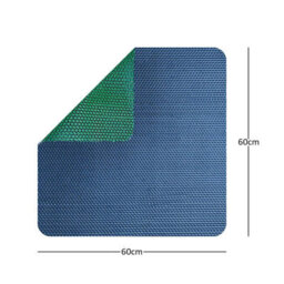 Nicoman Reversible Dual-Colour Blue/green Pvc Anti Slip Shower Mat Bath Mat - Square 60X60Cm - thumbnail 2