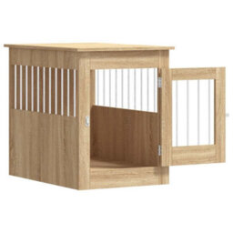 Vidaxl Dog Crate Furniture Sonoma Oak 55X80X68 Cm Engineered Wood - thumbnail 6