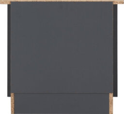 Seconique Portland 2 Drawer Bedside In Grey With Oak Effect Finish - thumbnail 6