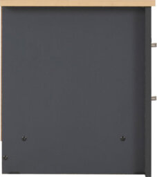 Seconique Portland 2 Drawer Bedside In Grey With Oak Effect Finish - thumbnail 5