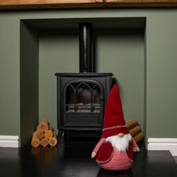 Samuel Alexander 45Cm Red And White Stripe Sitting Christmas Gonk Decoration - thumbnail 2