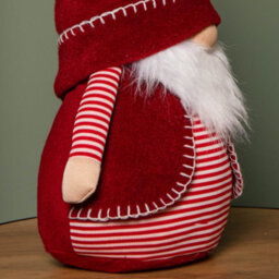 Samuel Alexander 45Cm Red And White Stripe Sitting Christmas Gonk Decoration - thumbnail 6