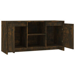 Walplus Tv Cabinet Smoked Oak 102X37.5X52.5 Cm Engineered Wood - thumbnail 5