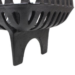Jvl Arden 16-Inch Fireside Accessory Log Coal Grate, Cast-Iron, Black, 37 X 27 X 16 Cm - thumbnail 4