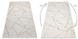 RugsX Modern Carpet Duke 51557 Cream / Gold - Geometric, Structured, Very So  200X290 Cm - thumbnail 2