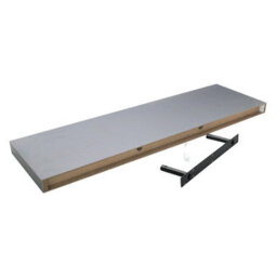 Harbour Housewares 80Cm Floating Wall Shelves- Grey - Photo Gallery Bookshelf Wall Shelves For Storage & Display - Set Of 3 - thumbnail 4