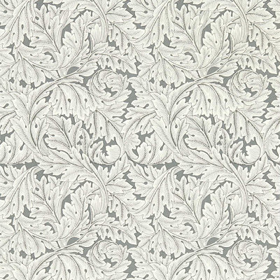 Clarke & Clarke William Morris Acanthus Wallpaper Slate Grey W0175/02 - image 1