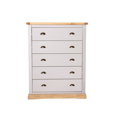 Cabinet Bits Bomporto 5 Drawer Chest Of Drawers Brass Cup Handle - image 1