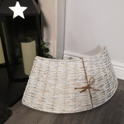 40Or58Cm Samuel Alexander Kd Willow Christmas Tree Skirt Wicker Rattan  Medium White Wash - thumbnail 5
